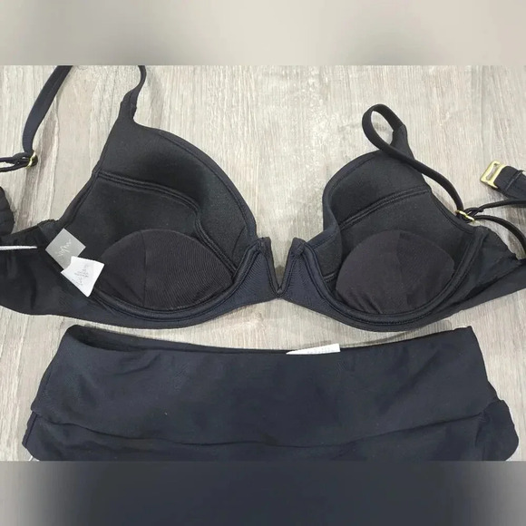 Nwt B.swim Bikini Lili Underwire Padded Top and Ariel High Leg Bottom sz L - Picture 9 of 9